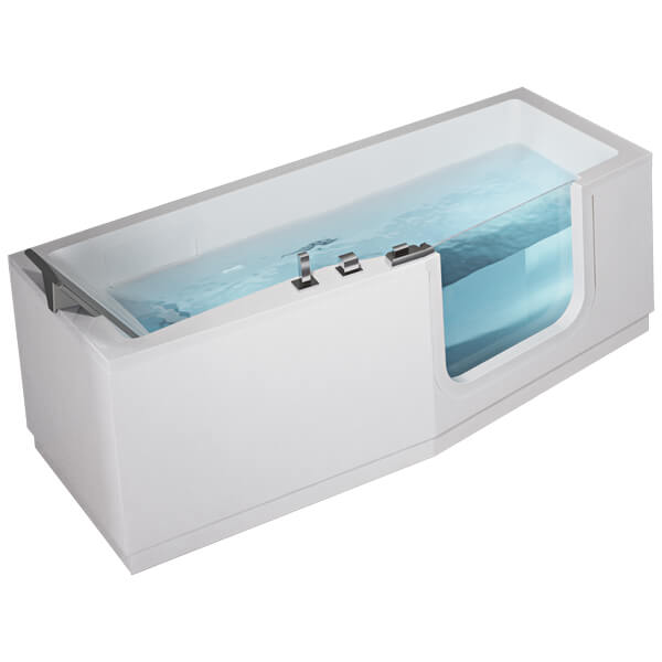Trojan Elegance Easy Access Walk-In Bath with inward opening door and sleek design, ideal for safe, comfortable bathing.