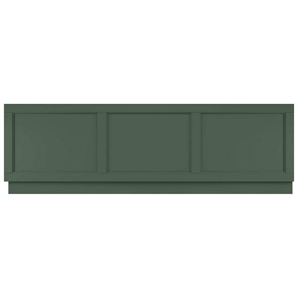 Hudson Reed Old London MDF front bath panel in a natural wood finish, designed for modern bathroom decor, by Tuskan Tiles.