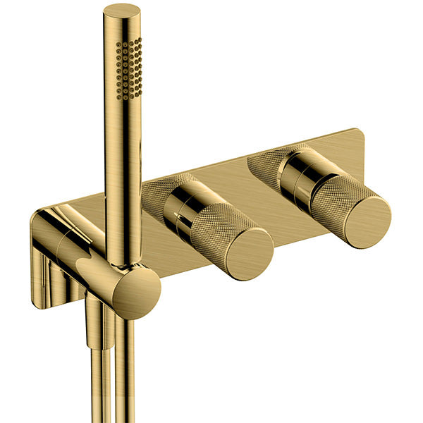 RAK Amalfi Concealed Thermostatic Valve with Shower Handset - 2 Outlet - 2 Control