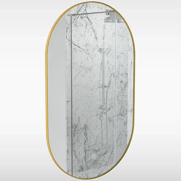 Sensio Nebula TrioTone Pill Backlit LED Mirror with Demister Pad - Tuskan Tiles