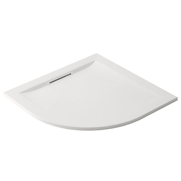 Mira Flight Low Level Offset Quadrant Shower Tray with Waste - Acrylic-Capped Resin Stone - 1200 x 900mm