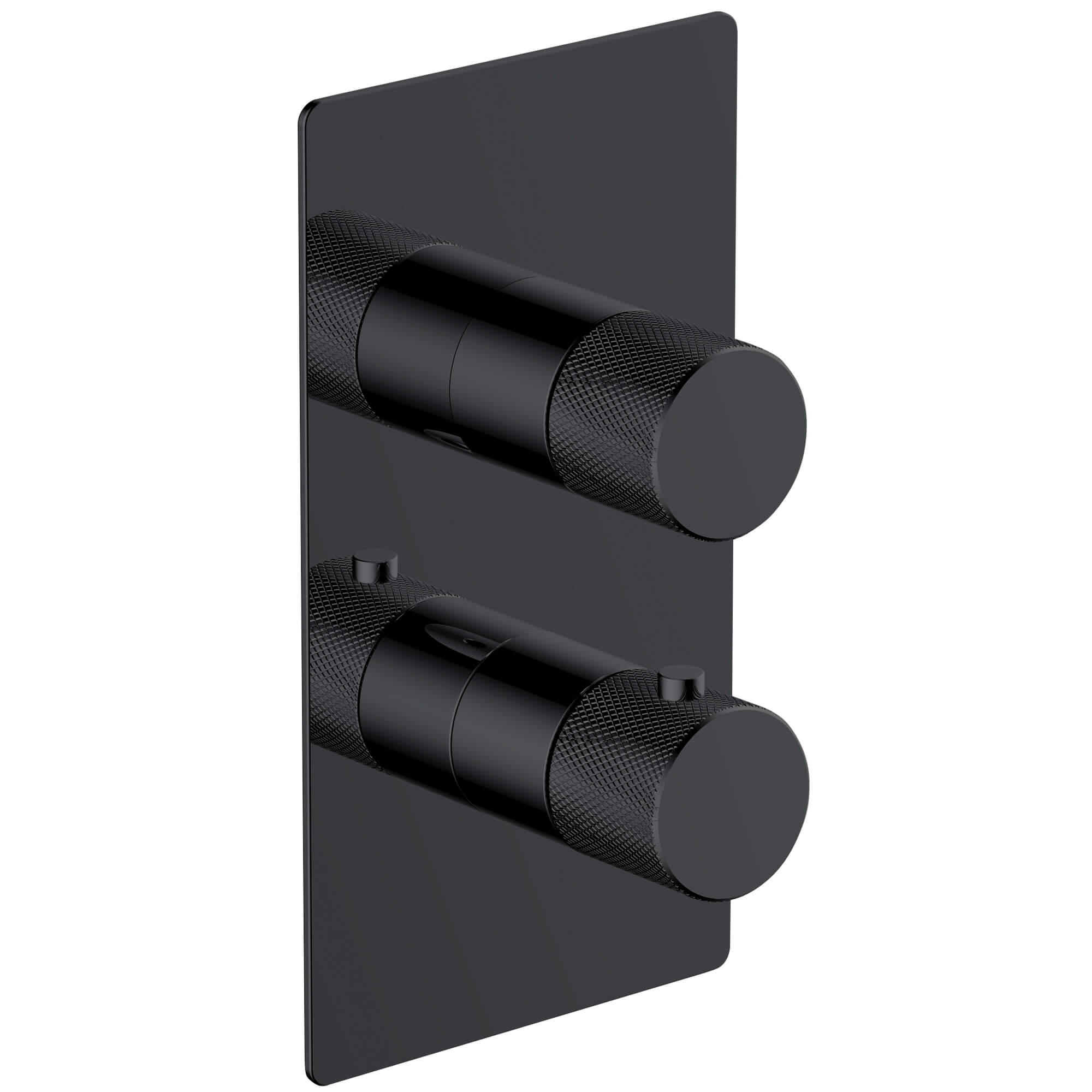 RAK Amalfi Contemporary Concealed Thermostatic Shower Valve - 2 Control - Knurled Handles