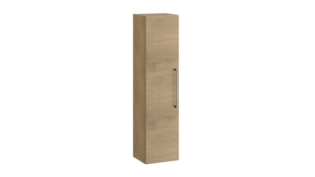 Dove Wall Hung Tall Unit – Torro Oak - Tuskan Tiles