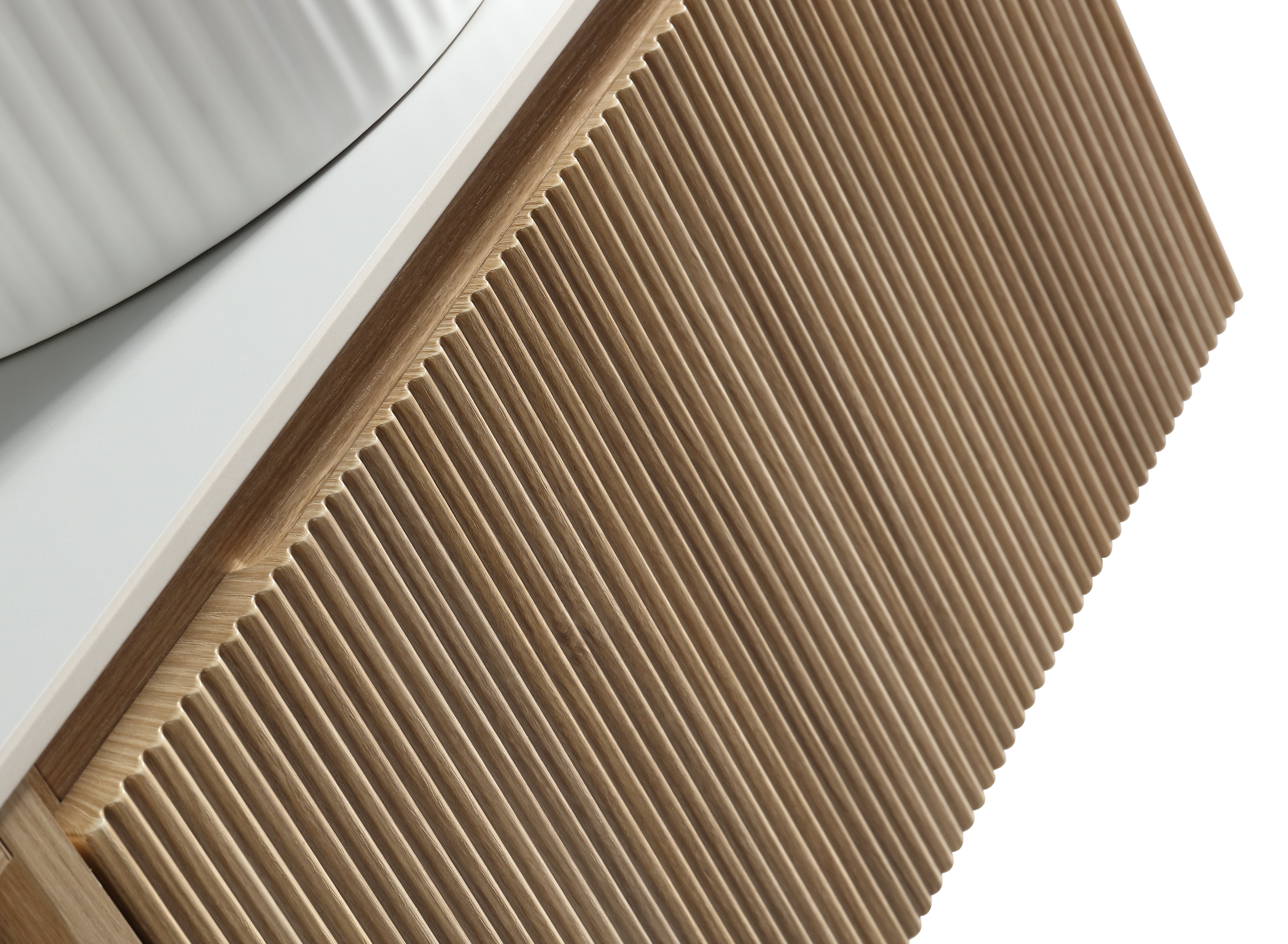 Flauto Fluted Round Countertop Basin – D360 x H115mm