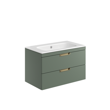 Aubrey 800mm 2 Drawer Vanity with Basin