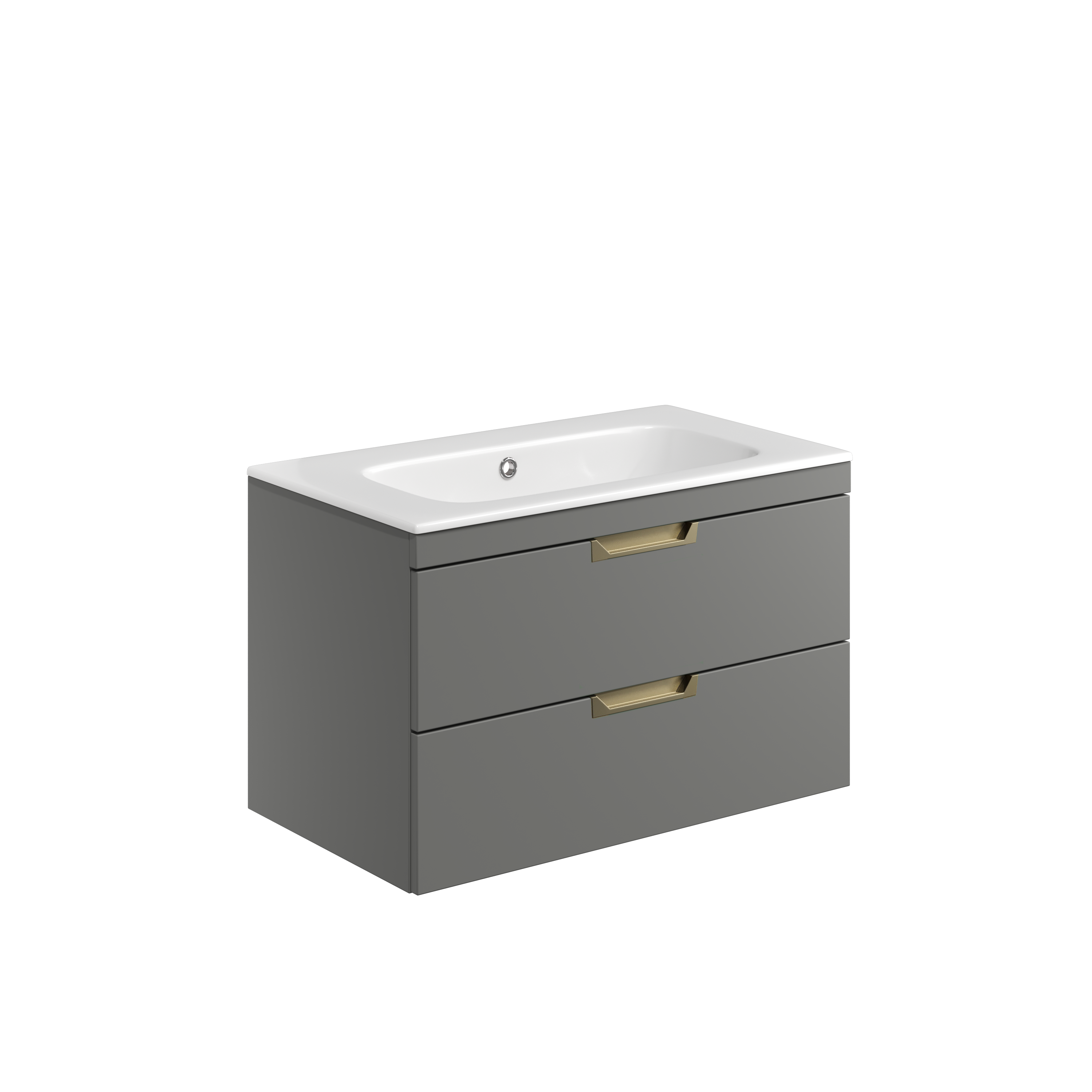 Aubrey 800mm 2 Drawer Vanity with Basin