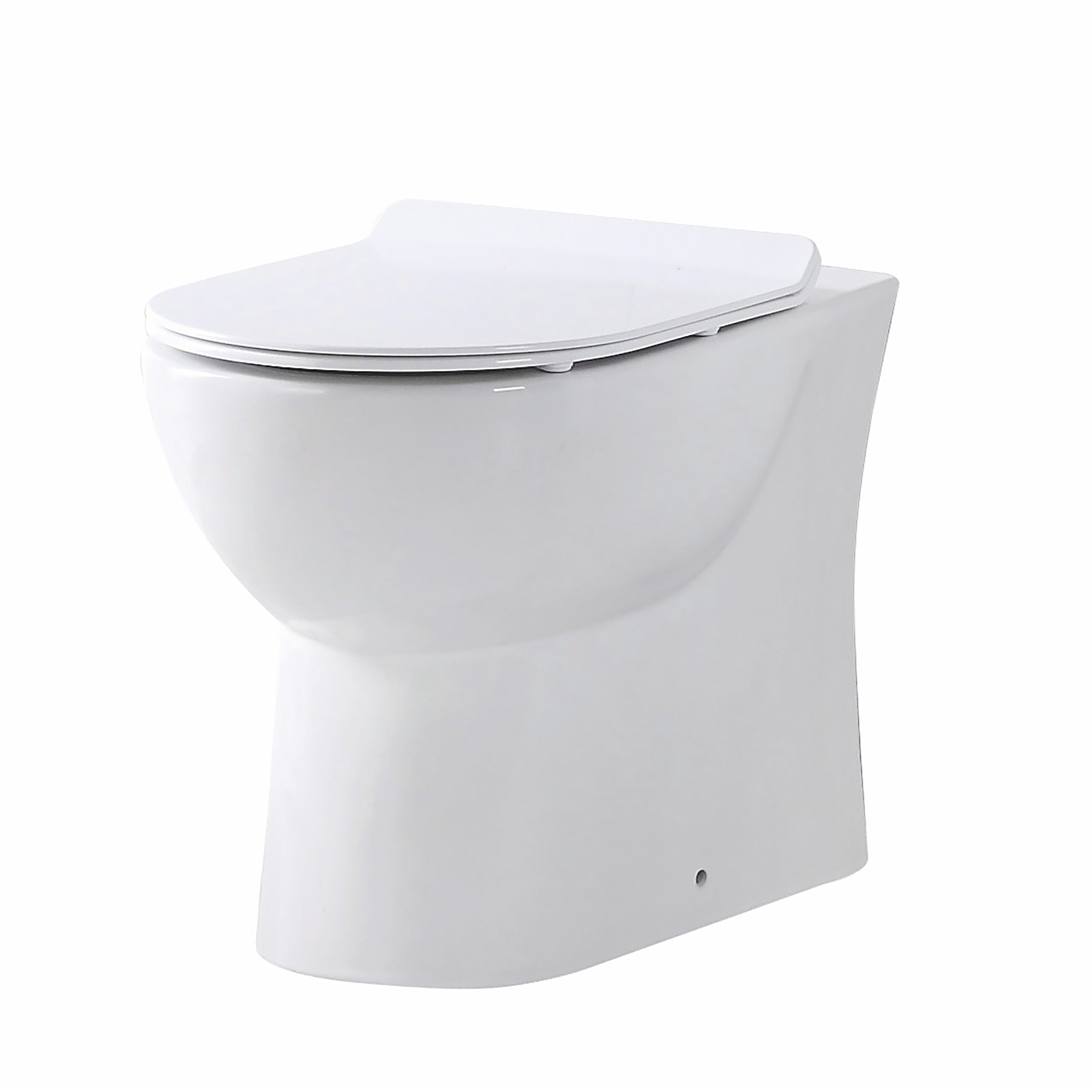 Belini 430mm Rimless Back to Wall Toilet Pan & Seat