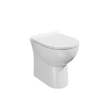 Belini 430mm Rimless Back to Wall Toilet Pan & Seat