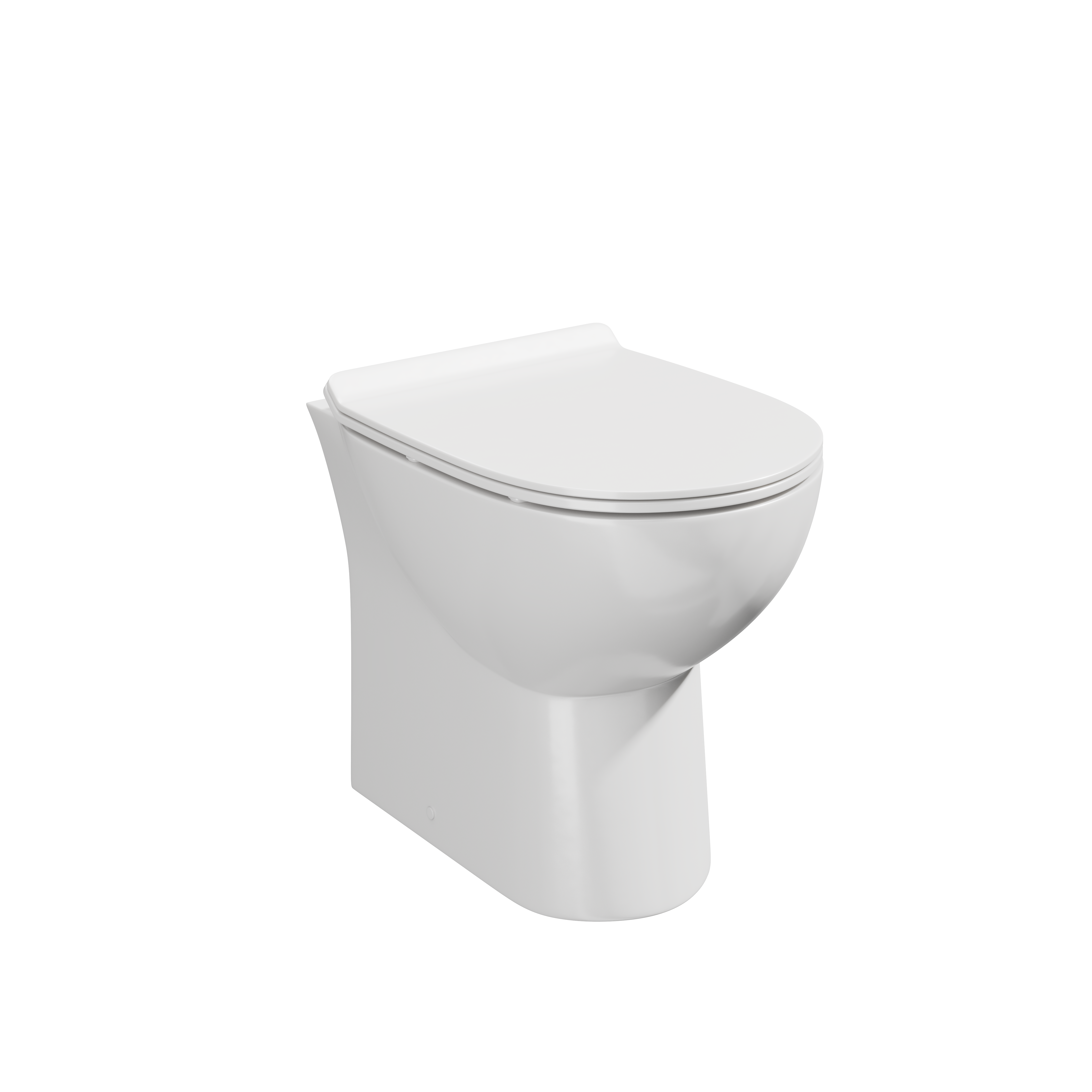 Belini 430mm Rimless Back to Wall Toilet Pan & Seat