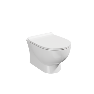 Belini Rimless Wall Hung Toilet with Slim Soft Close Seat