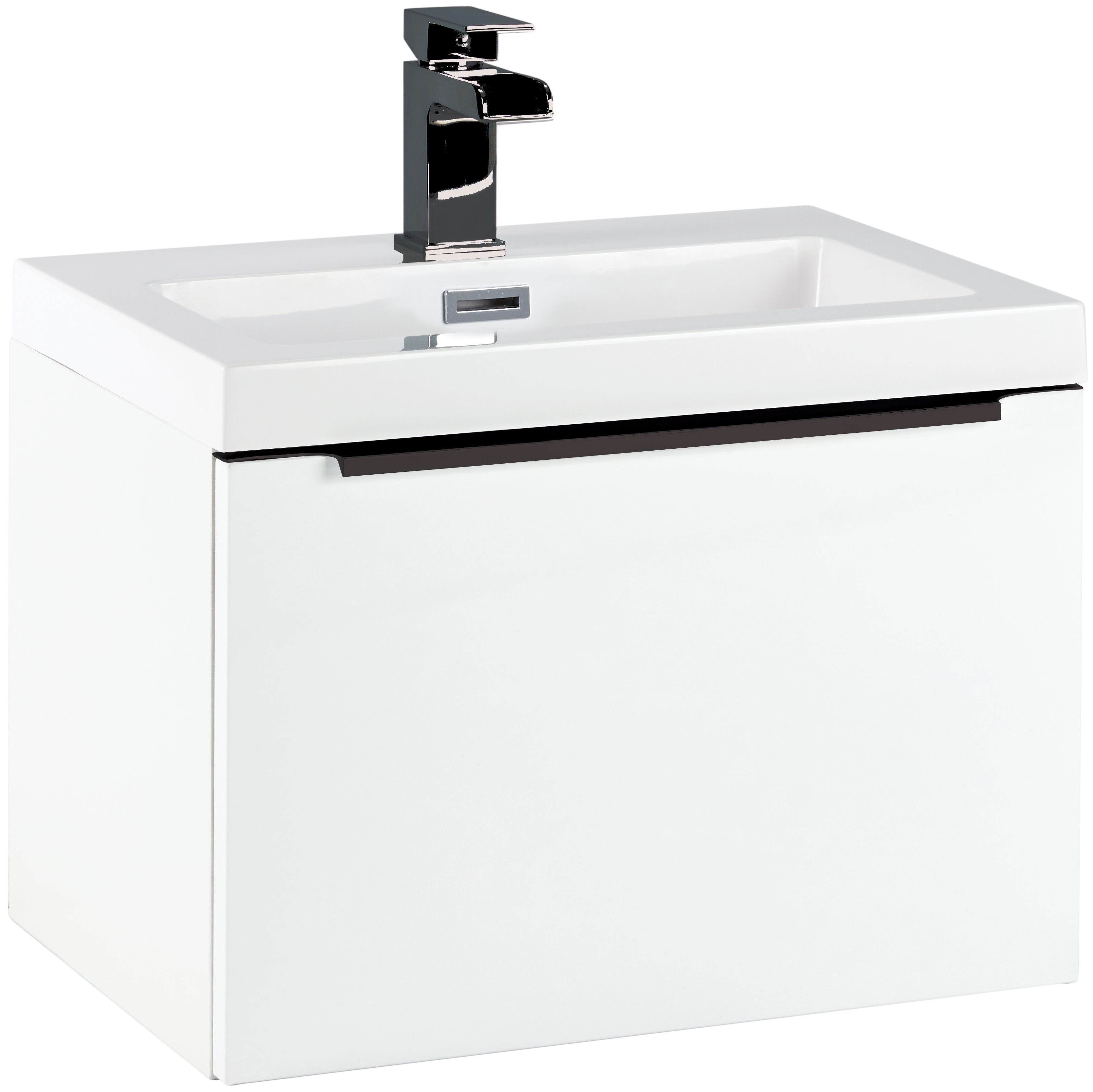 Black Wall Hung Range  -  500 wrap over  Handle