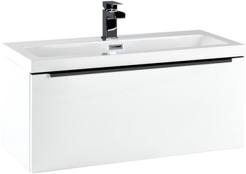 Black Wall Hung Range  -  800 wrap over  Handle