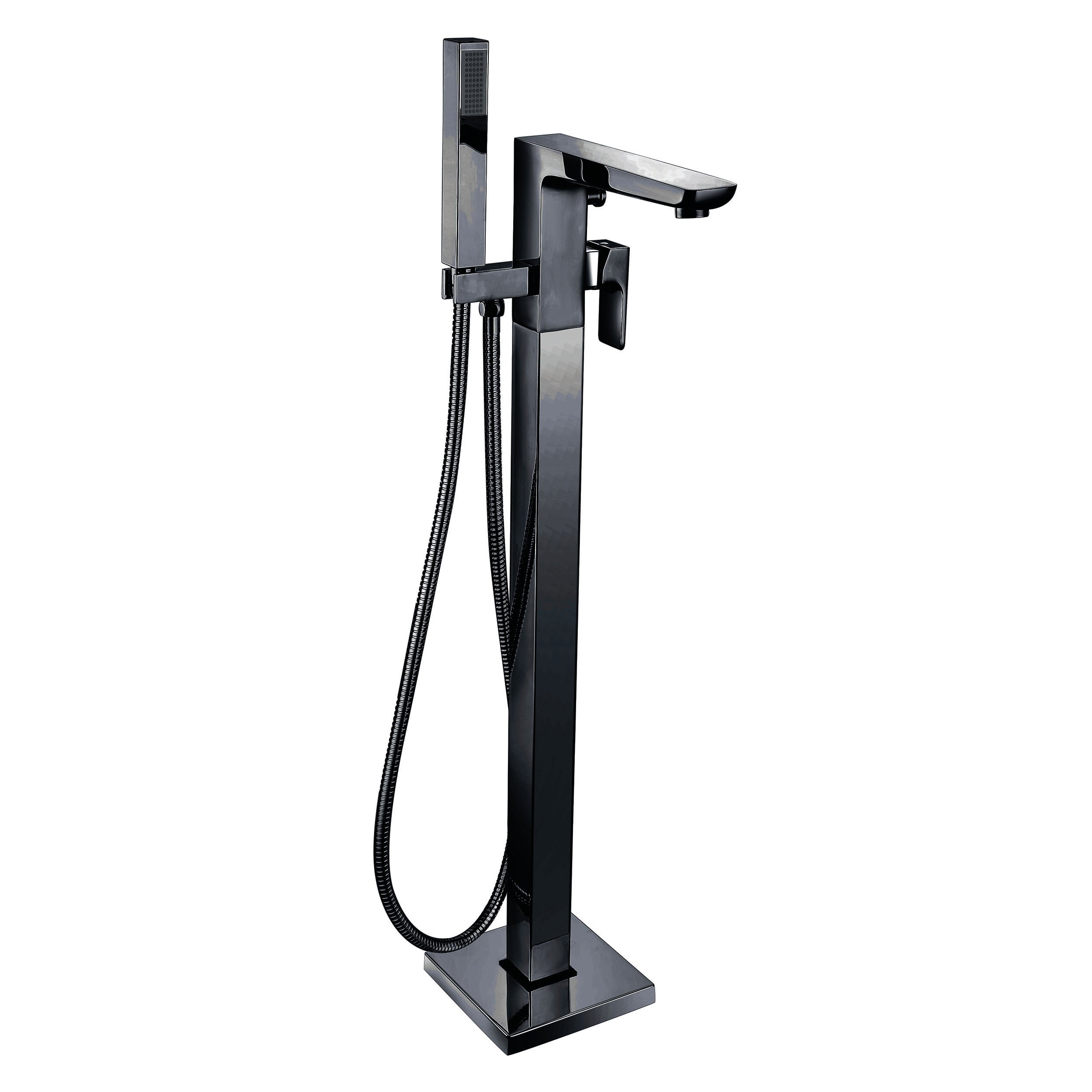 Muro Freestanding Bath Shower Mixer – Black