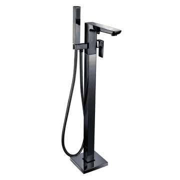 Muro Freestanding Bath Shower Mixer – Black
