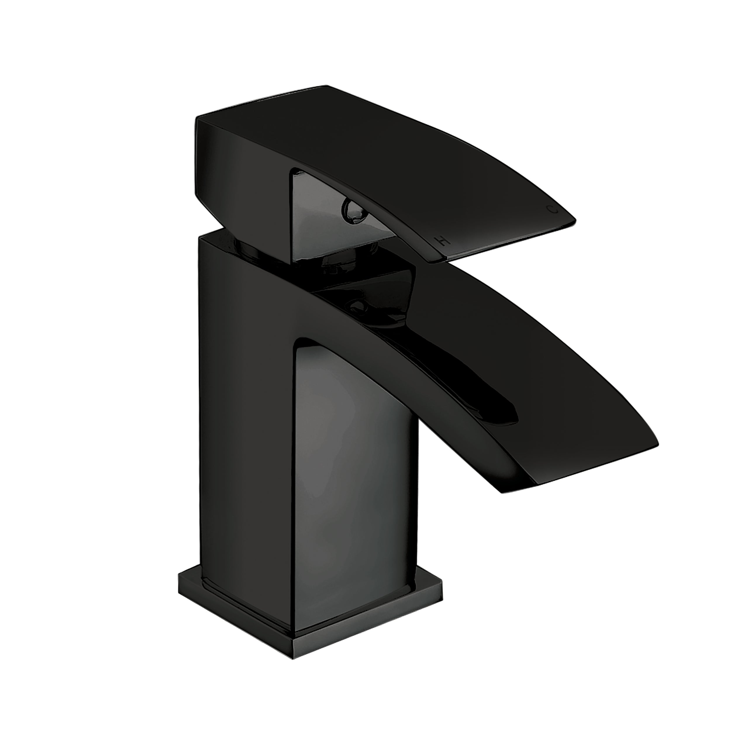 Matt Black Mini Mono Basin Mixer Tap