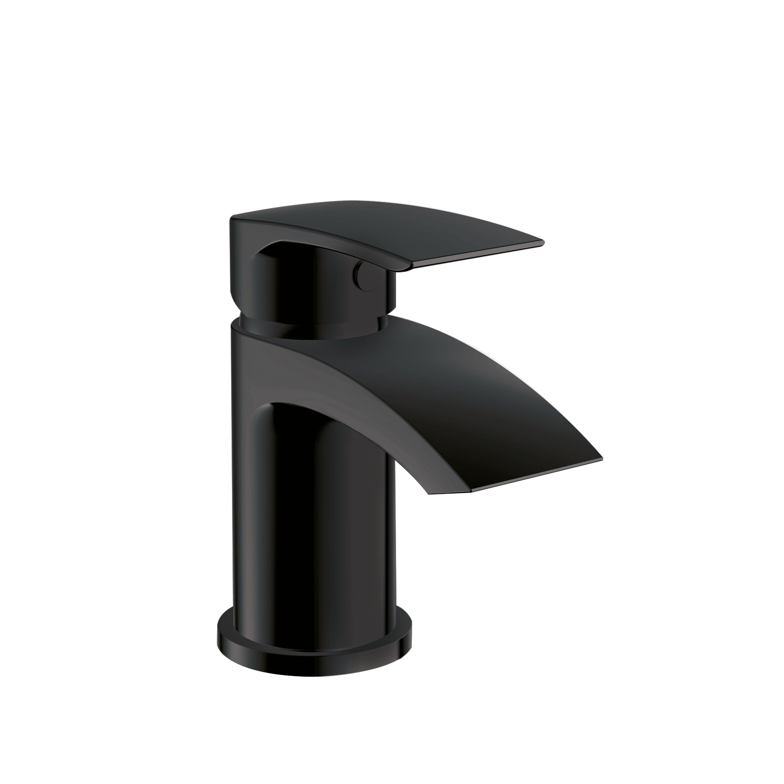 Matt Black Mini Mono Basin Mixer Tap