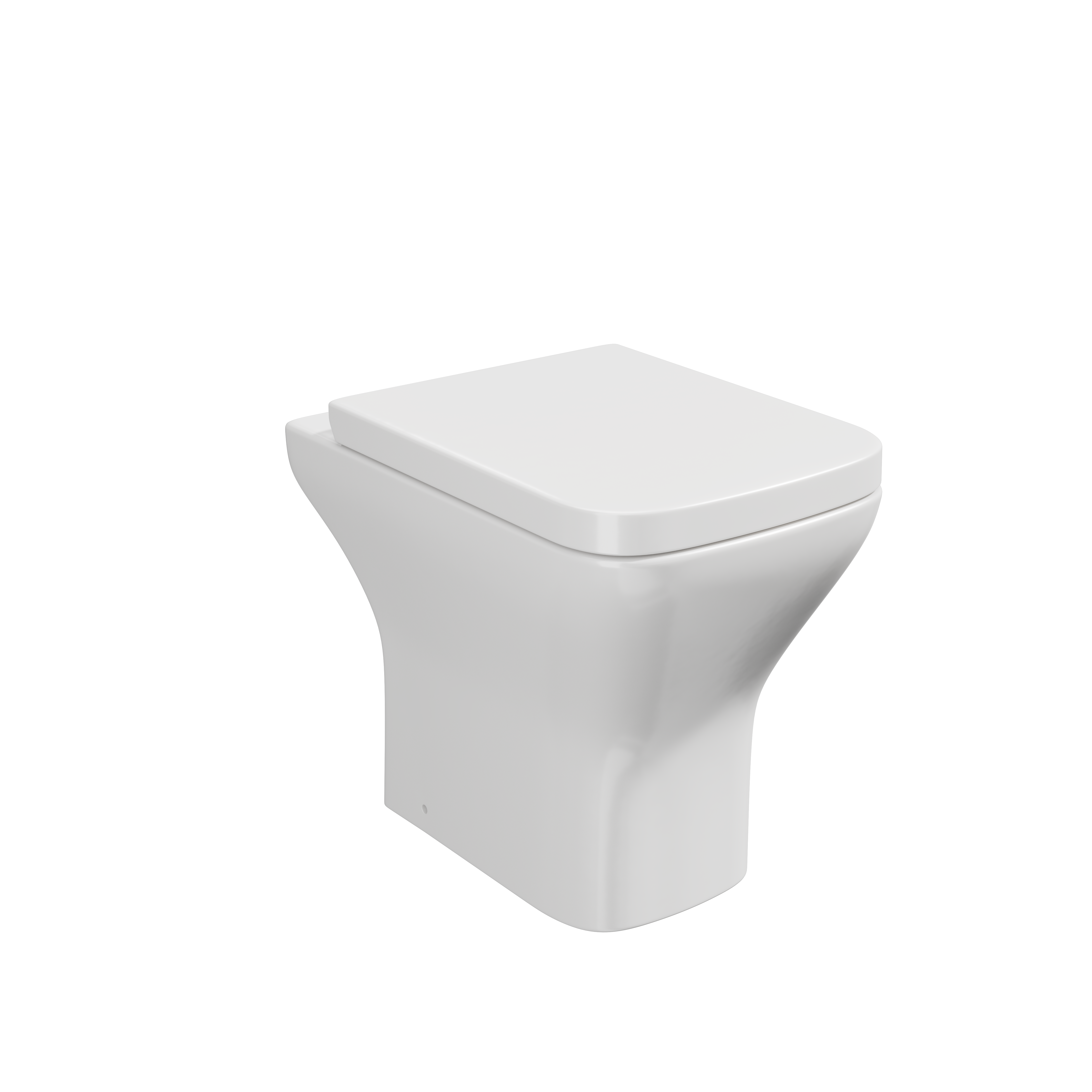 Porto Rimless Back to Wall Toilet Pan with Soft Close Seat