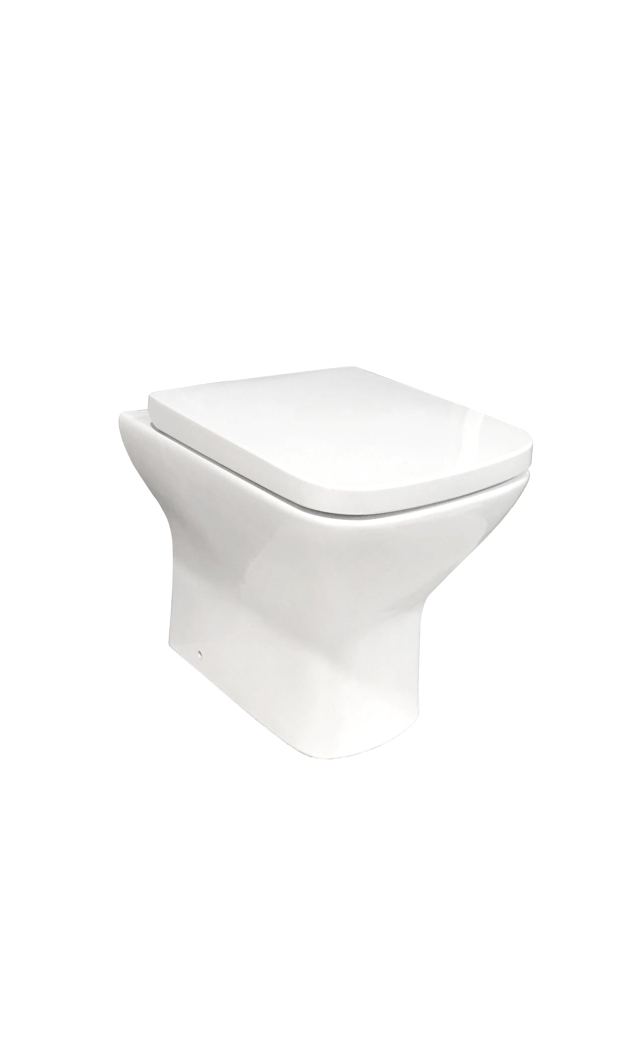 Porto Rimless Back to Wall Toilet Pan with Soft Close Seat