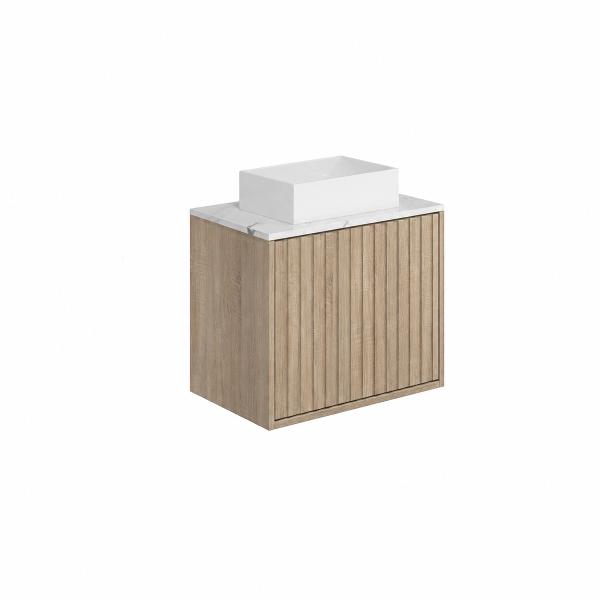 Alfie 600mm Vanity with Carrara Worktop