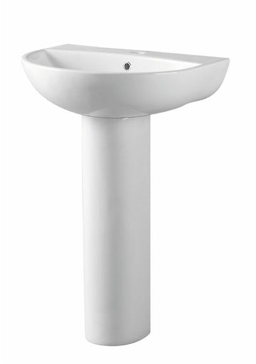 Deia 1 Tap Hole Basin with Full or Semi Pedestal