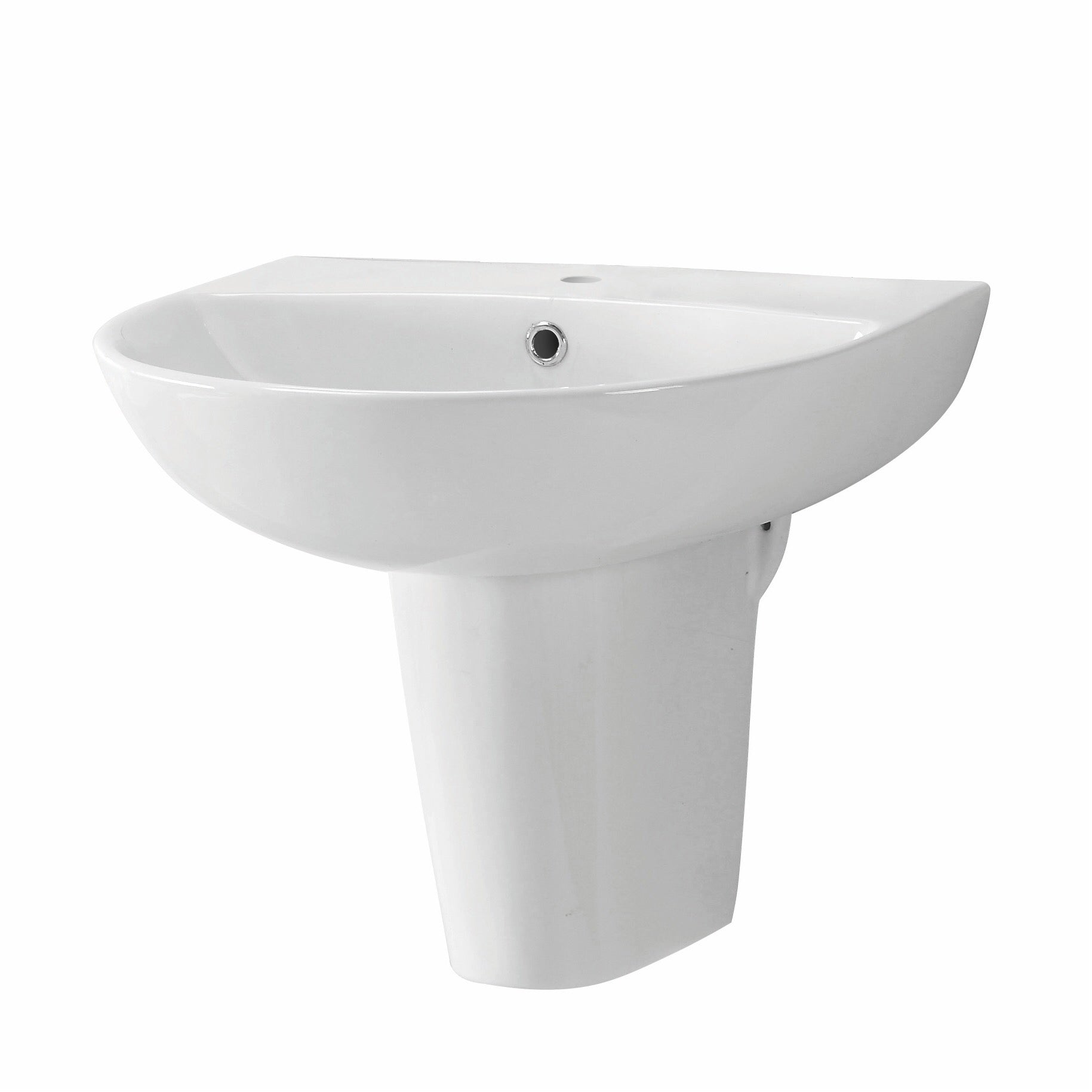 Deia 1 Tap Hole Basin with Full or Semi Pedestal