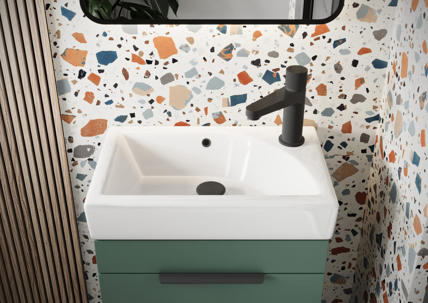 Esme 450 Compact Freestanding Unit with Cabinet Basin