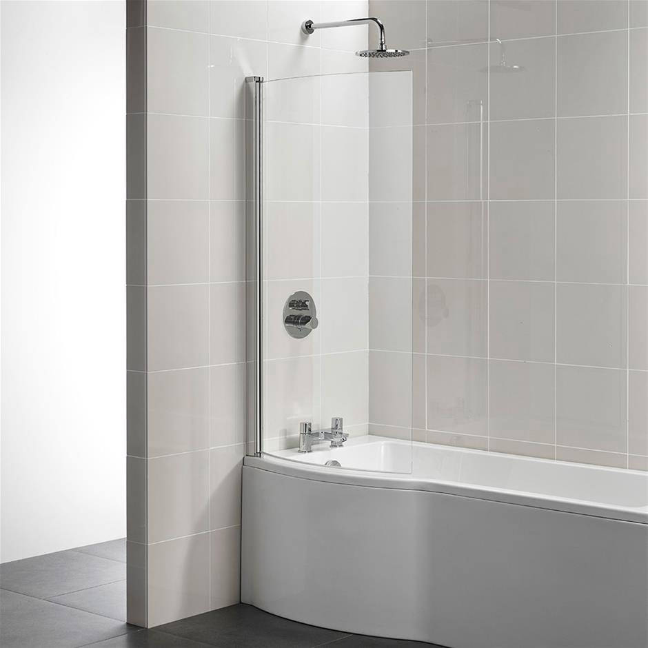 Ideal Standard Tempo Arc Pivot Frameless Bath Screen - Silver Profile - 820 x 1400mm