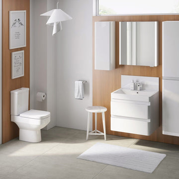 IMEX Flite White 600 x 480mm 1 Tap Hole Basin