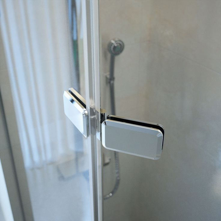 Merlyn 8-Series Frameless Walk In Shower Screen with Swivel Hinged Side Panel