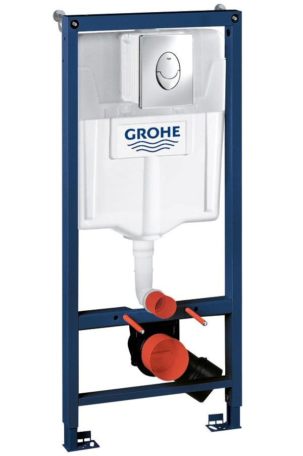 Grohe Rapid SL 3-in-1 Toilet Frame Set with Cistern and Shake Air Flush Plate - 500 x 1130mm