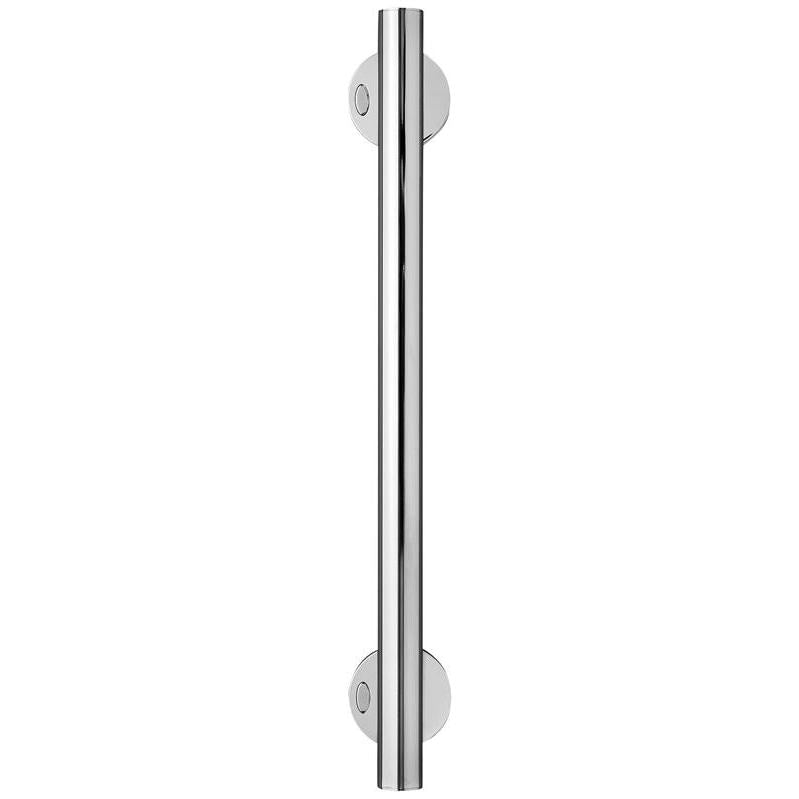 Chrome finish Armitage Shanks Contour-21 aluminium grab bar, 600x100mm, mounted on bathroom wall for safety and support