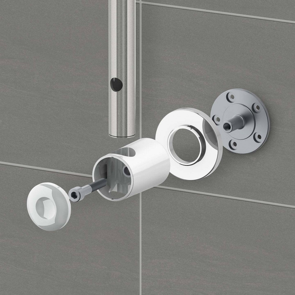 Triton Elina Exposed Chrome Thermostatic Shower - Bar Mixer Valve and Riser Rail Kit