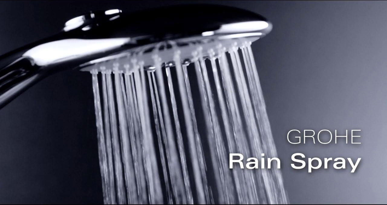 Grohe Euphoria-110 Chrome Shower Handset with Hose and Wall Holder - Single Shower Mode