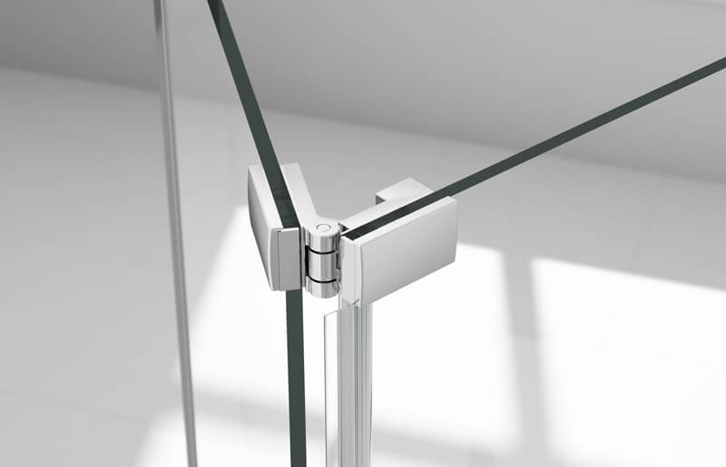 Merlyn Ionic Express Bifold Shower Door - Clear Glass - Aluminium Frame