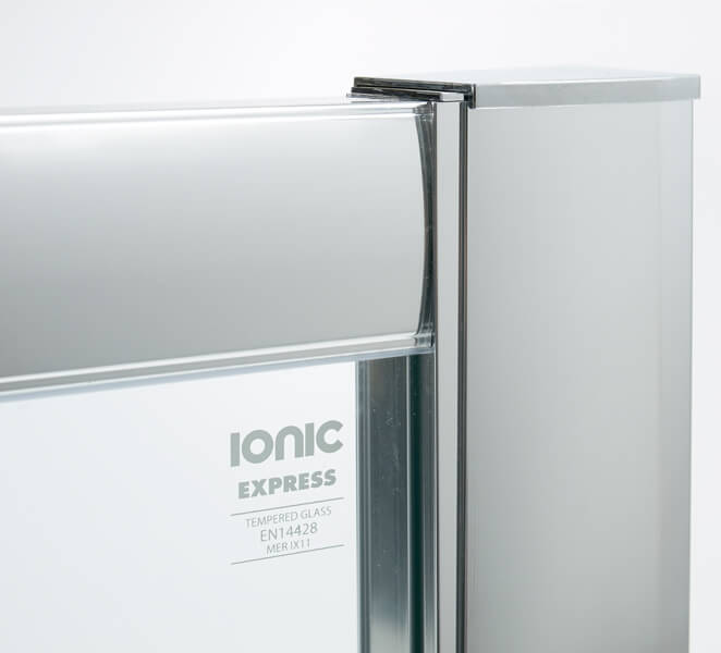 Merlyn Ionic Express Bifold Shower Door - Clear Glass - Aluminium Frame
