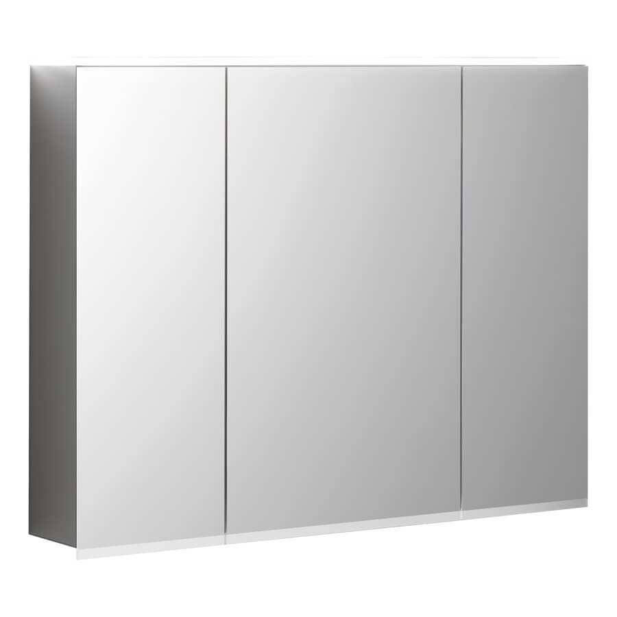 Geberit Option-Plus Mirror Cabinet with LED Light and Power Socket - 3 Door - 700mm High - Tuskan Tiles