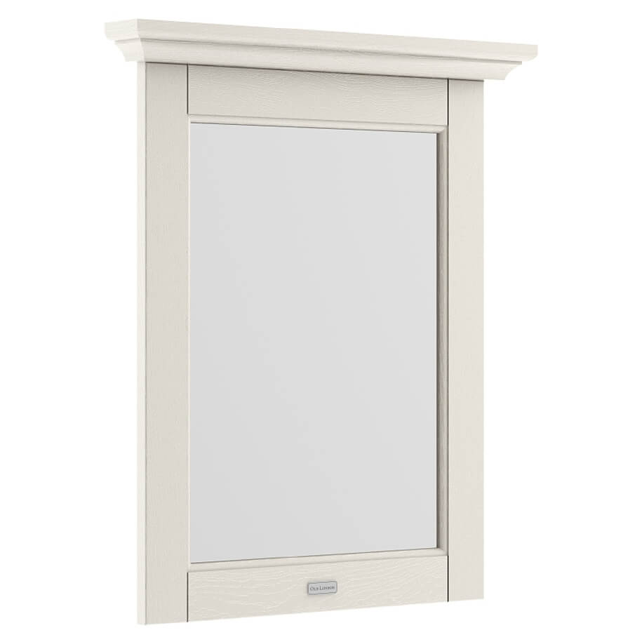 Hudson Reed Old-London Rectangular Flat Mirror - MDF Vinyl Textured Woodgrain Frame - 575 x 692mm