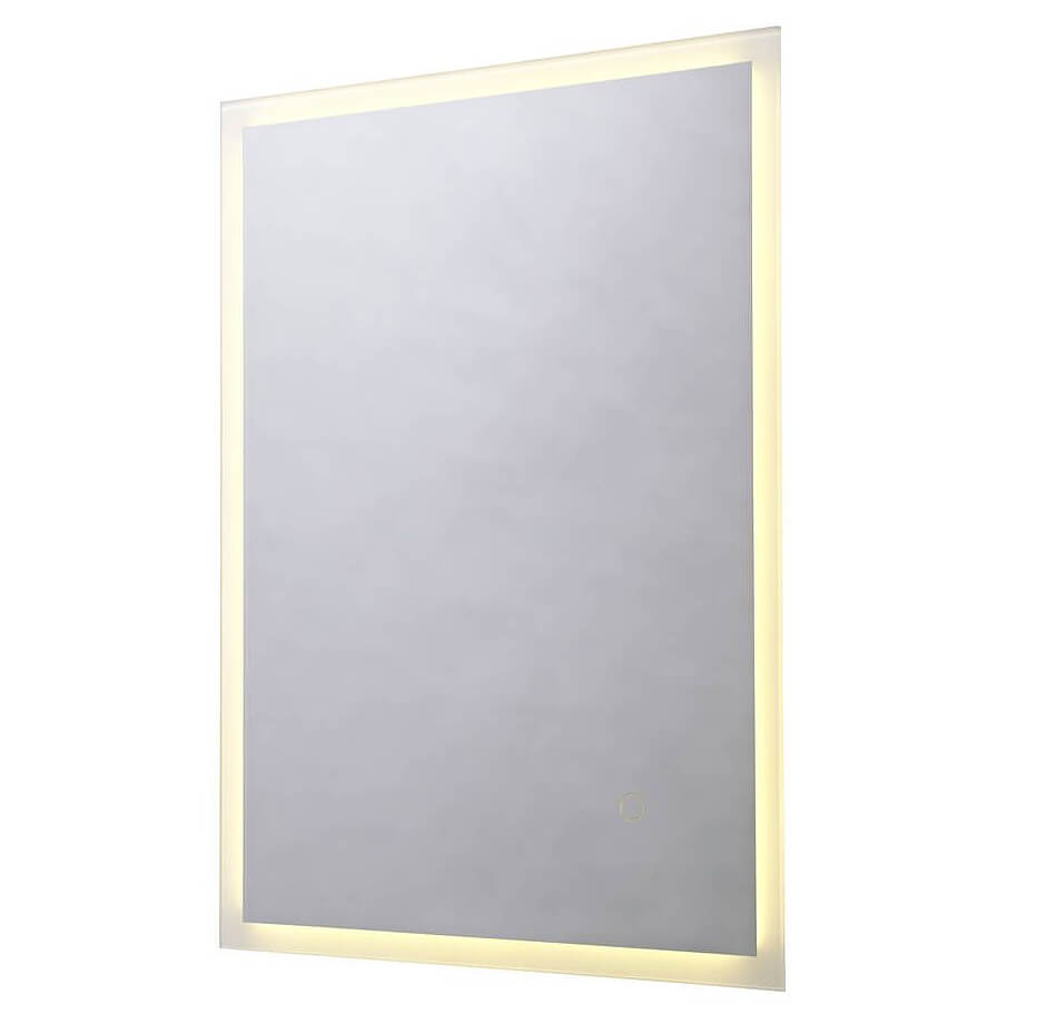 Tavistock Beta Minimalist Rectangular Borderlit LED Mirror with Touch Sensor Switch