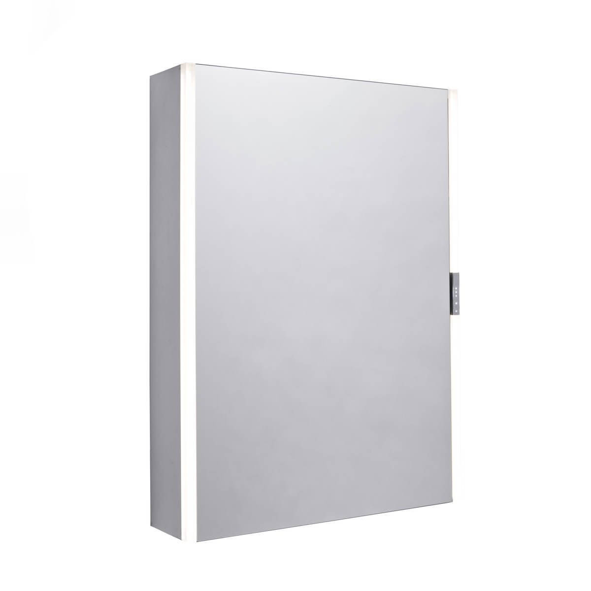 Tavistock Slide Aluminium LED Illuminated Mirror Cabinet with Shaver Socket - 500 x 700mm - Tuskan Tiles