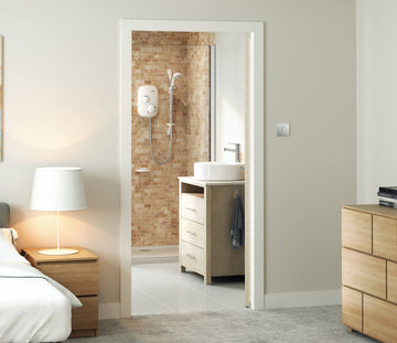 Mira Event XS Thermostatic Power Shower White And Chrome