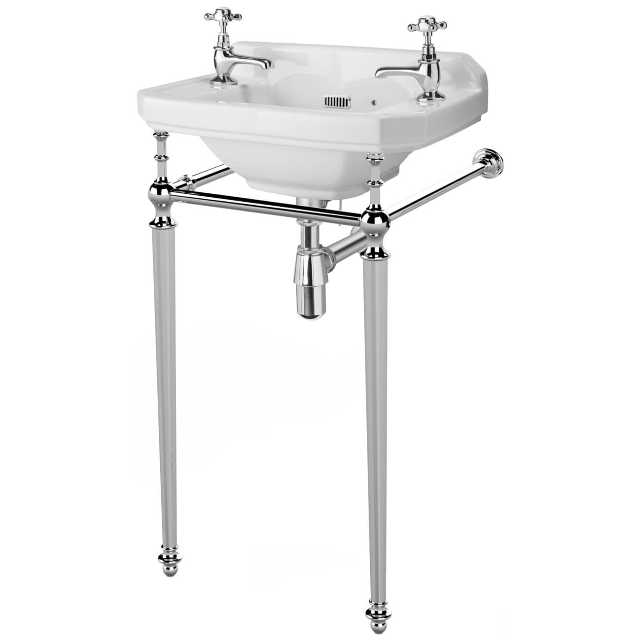 Hudson Reed Richmond Traditional Adjustable Chrome Basin Stand
