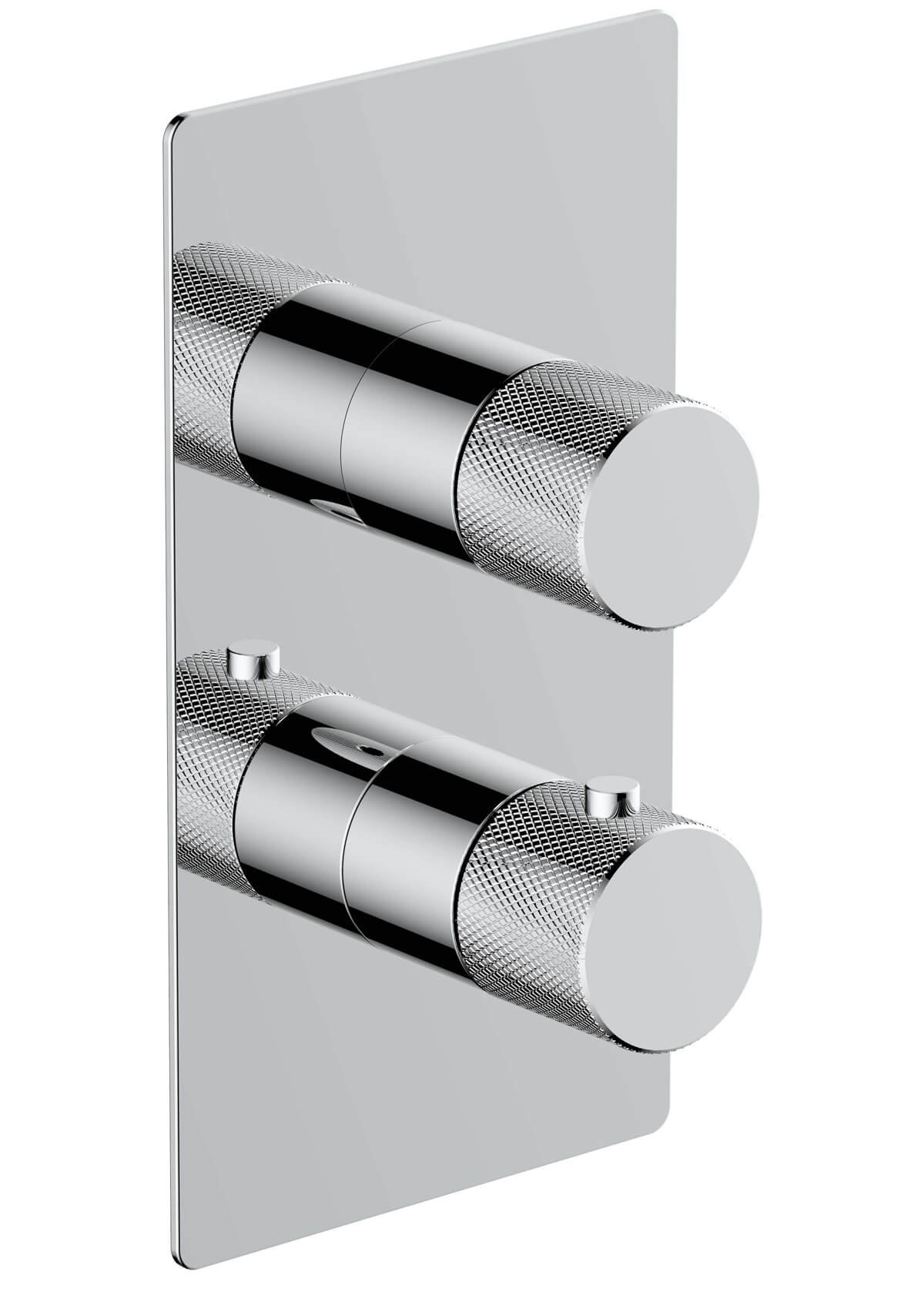 RAK Amalfi Contemporary Concealed Thermostatic Shower Valve - 2 Control - Knurled Handles