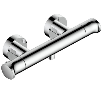 Rak Round Thermostatic Exposed Bar Shower Valve - 1 Outlet - 2 Control