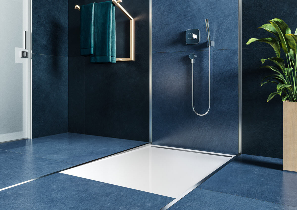 Kaldewei Nexsys Low Profile Rectangular Steel Shower Tray 1700mm Length - White