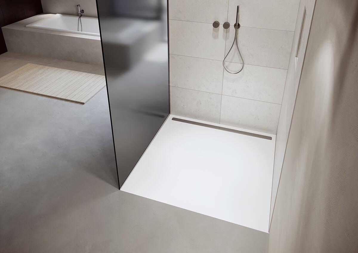 Kaldewei Nexsys Low Profile Rectangular Steel Shower Tray 1700mm Length - White