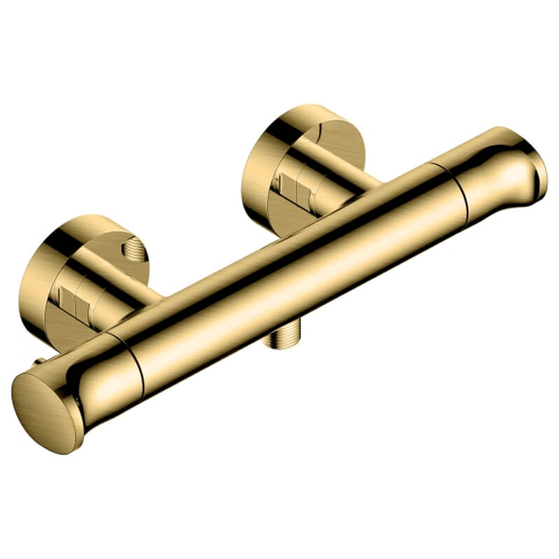 Rak Round Thermostatic Exposed Bar Shower Valve - 1 Outlet - 2 Control