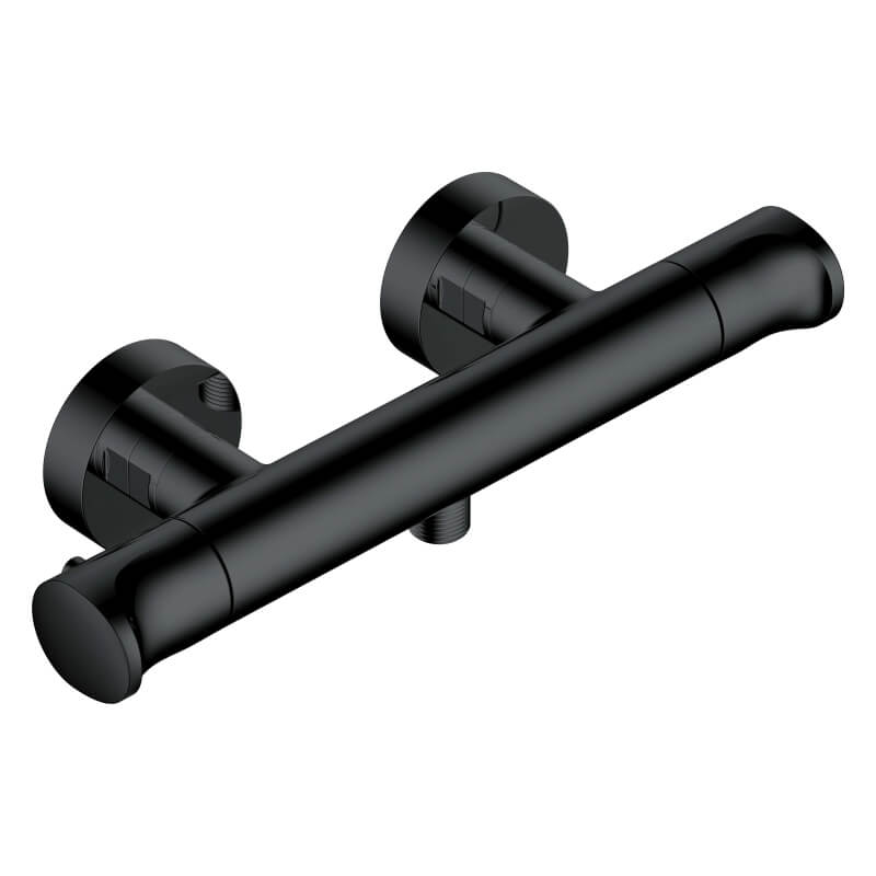 Rak Round Thermostatic Exposed Bar Shower Valve - 1 Outlet - 2 Control