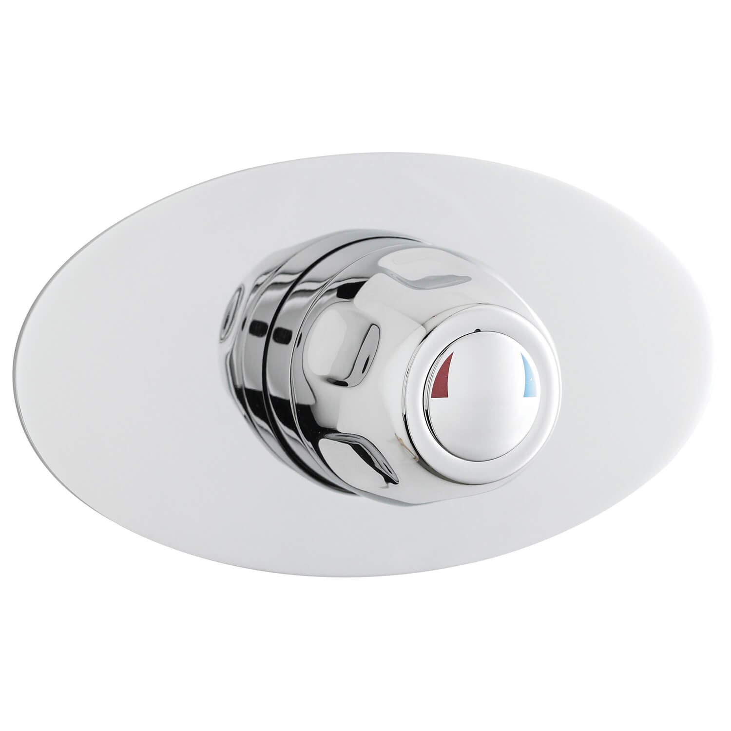 Nuie Traditional Chrome Thermostatic Sequential Shower Valve - 1 Outlet - 1 Control