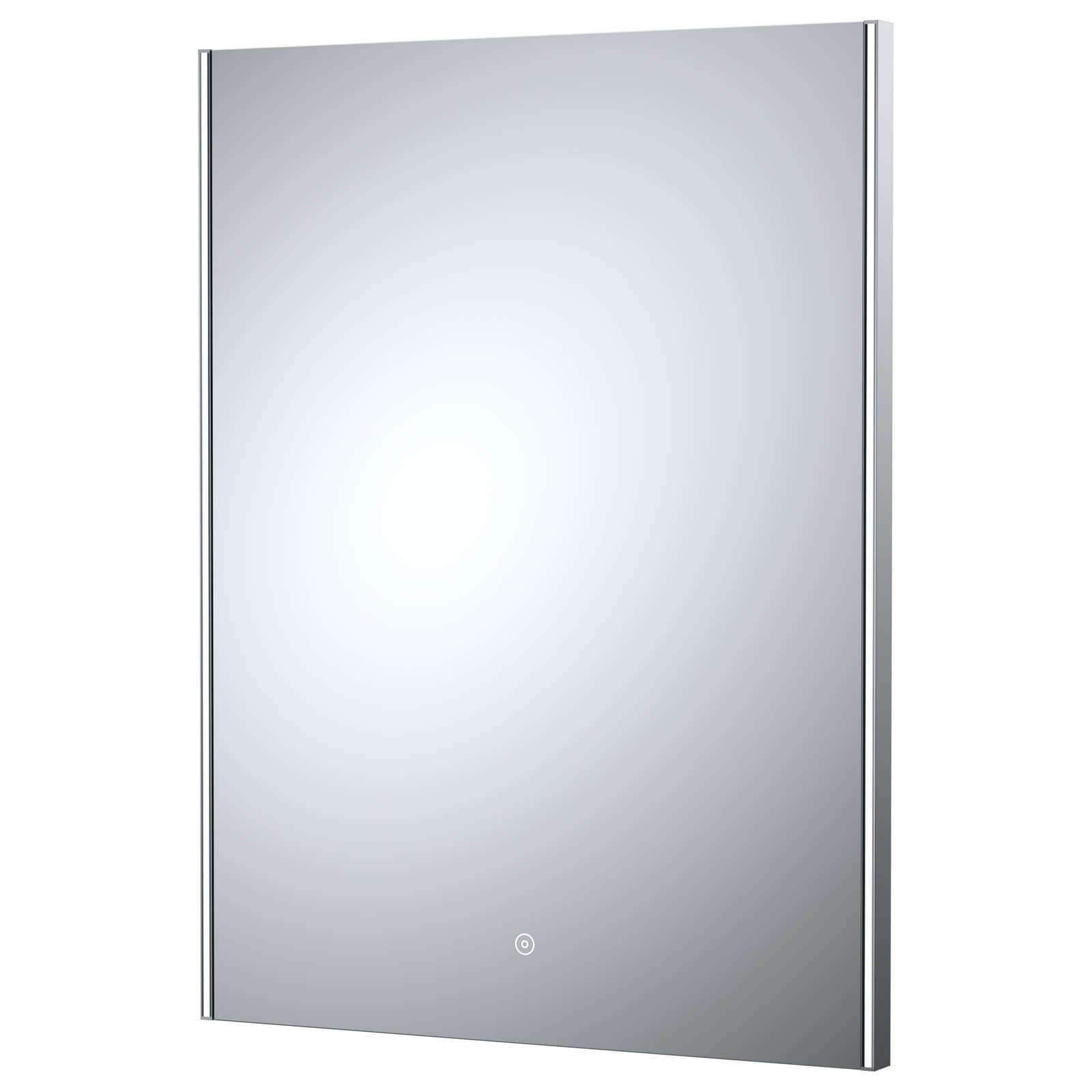 Hudson Reed Cepheus Portrait LED Mirror with Demister Pad 600 x 800mm - Film-Backed Glass