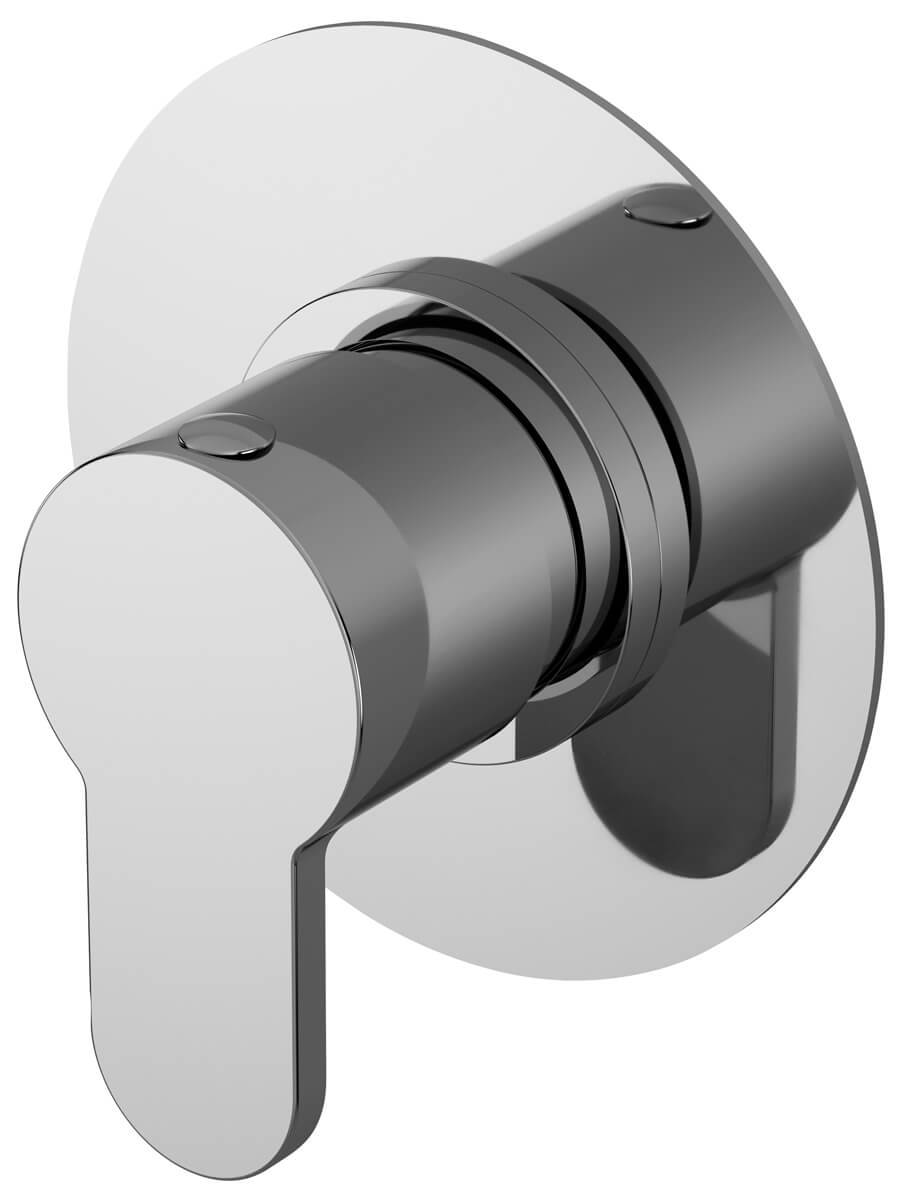 Nuie Arvan Round Concealed 2-3-4 Diverter Way Chrome